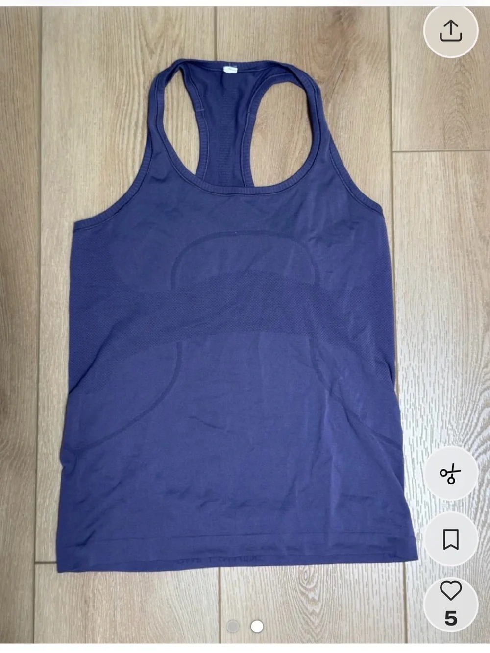 lululemon athletica Deep Purple Racerback Performance Tank